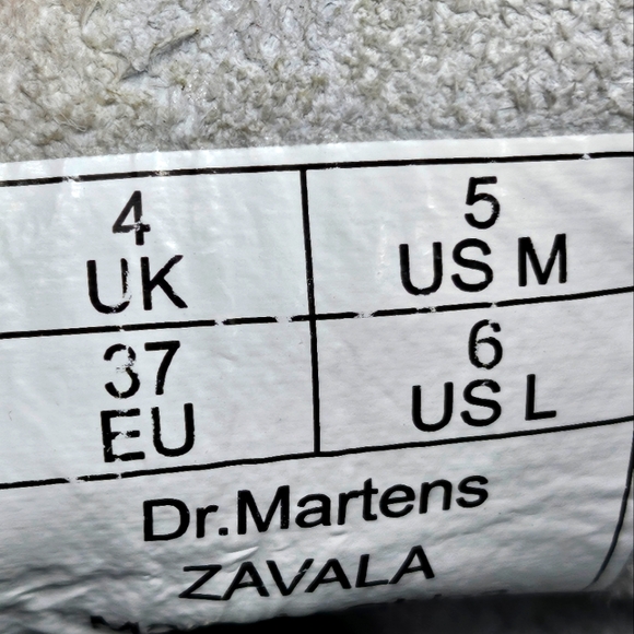 Dr.Martens Zavala Combat Boots Sz 6 Womens White Leather - Picture 6 of 6